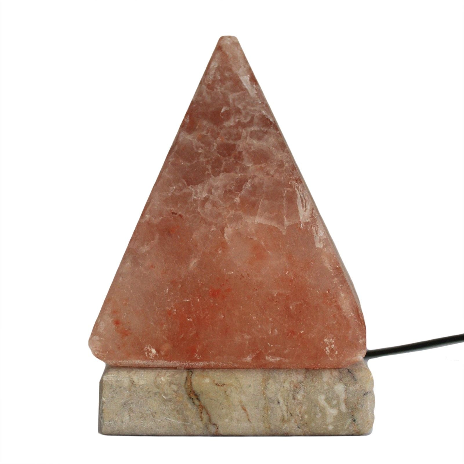 Quality USB Pyramid Salt Lamp - 9 cm (multi) USB connector which  is 150 cm long