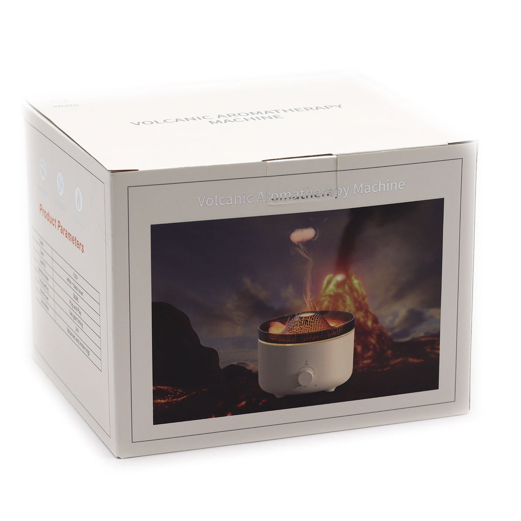 Large Volcano Effect Aroma Diffuser – Dual-Color Plug-In Humidifier (560ml, 11x16cm)