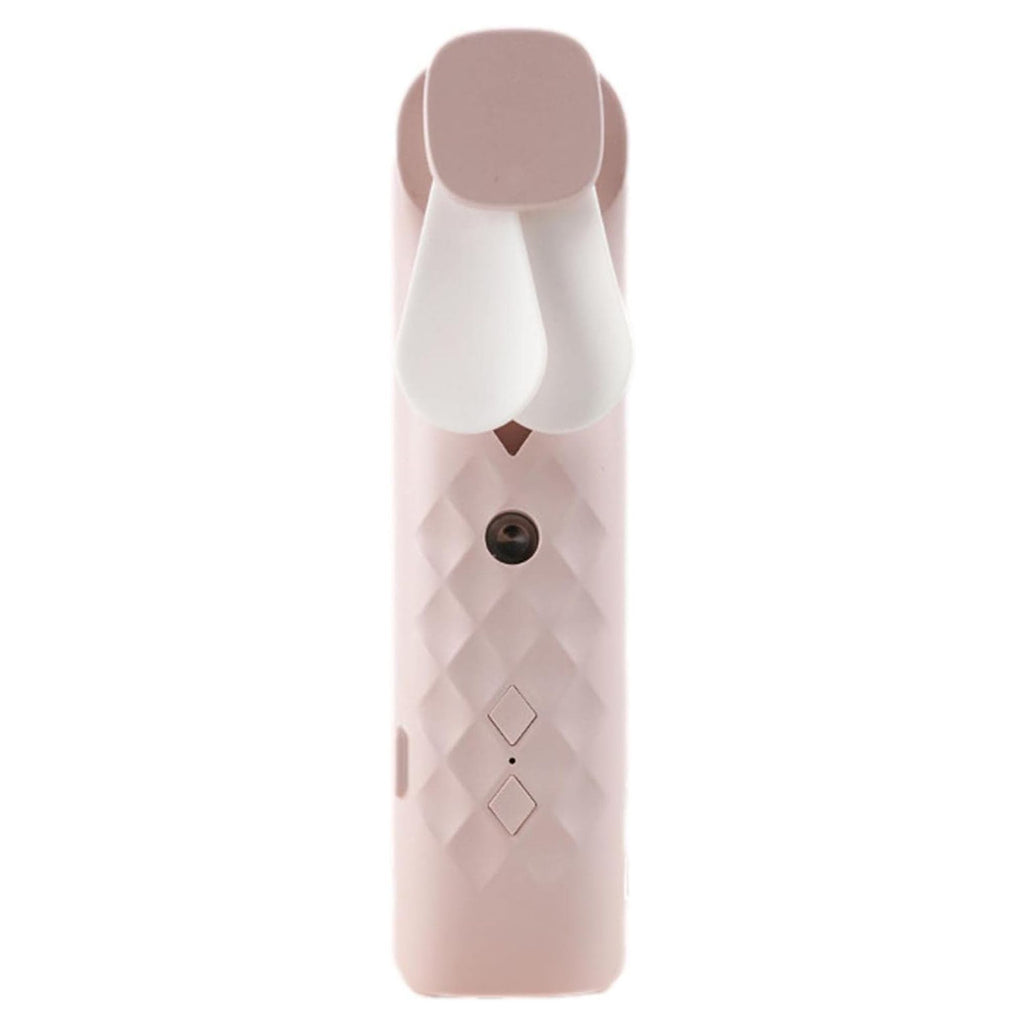 Pink Nano Mist Face Fan & Spray – USB Rechargeable Portable Mister (14x2.7x3.5cm)