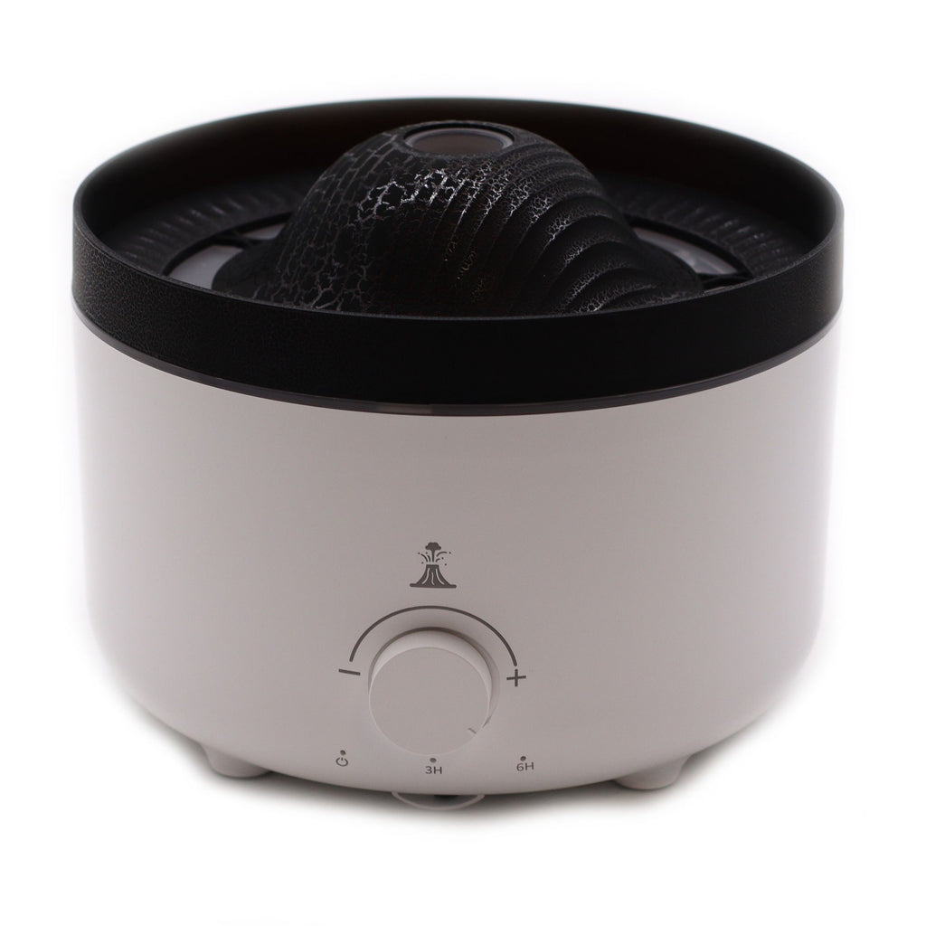 Large Volcano Effect Aroma Diffuser – Dual-Color Plug-In Humidifier (560ml, 11x16cm)