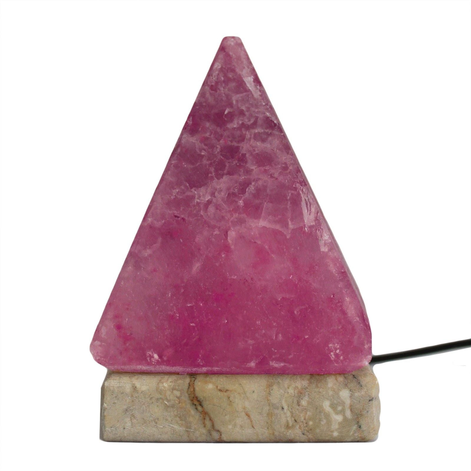 Quality USB Pyramid Salt Lamp - 9 cm (multi) USB connector which  is 150 cm long